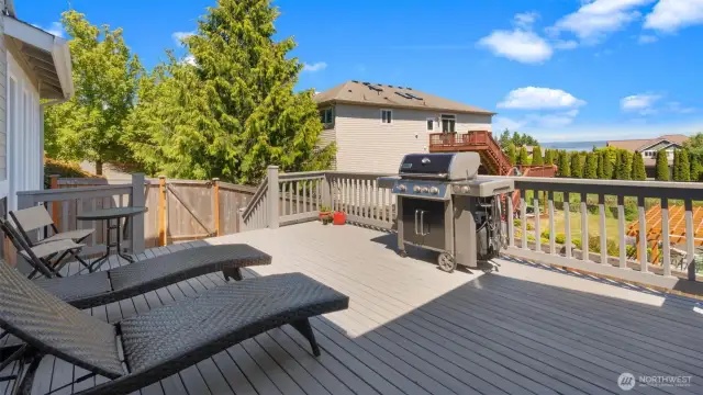 Relax on the back deck