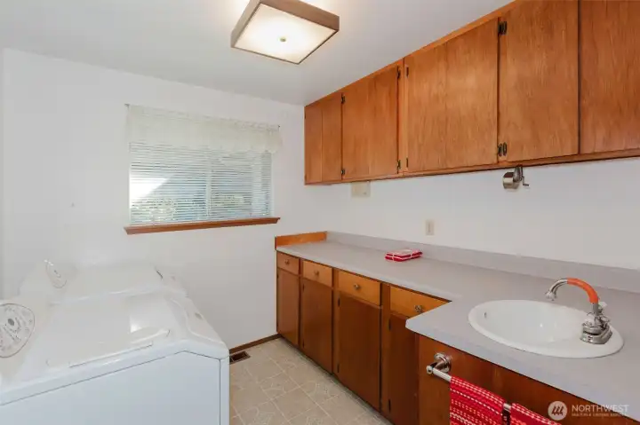 Laundry with sink