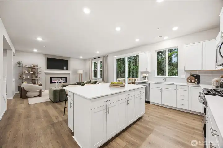 Tons of cabinet space. Photo's are for representational purposes only. Colors and finishes may differ.