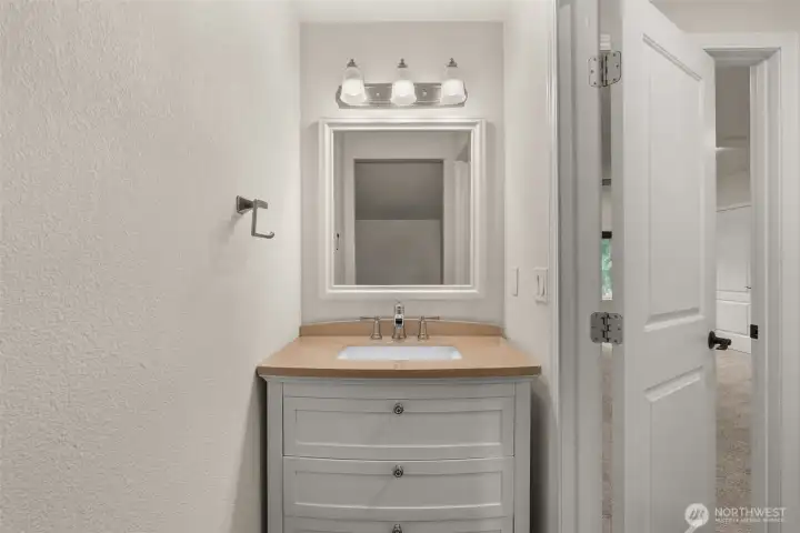 1/2 bath on Main floor