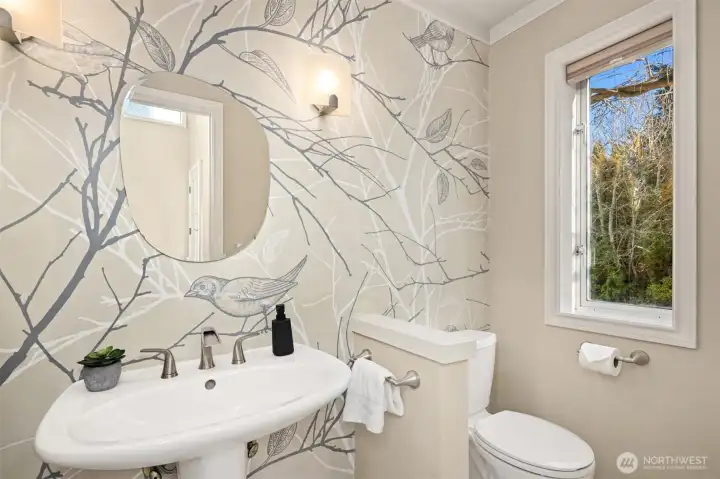 Main floor powder room.