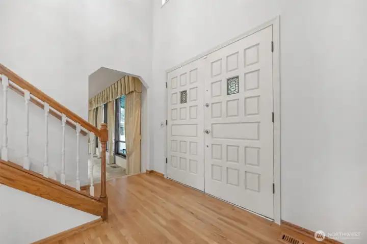 Looking back at front door