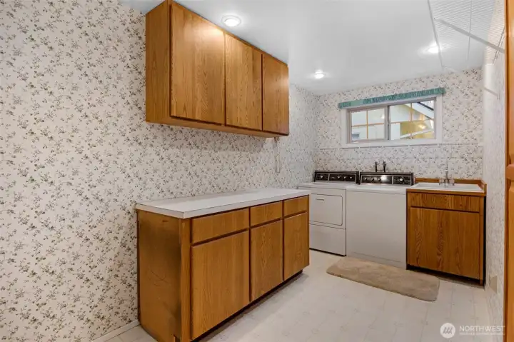 Massive laundry room on main floor