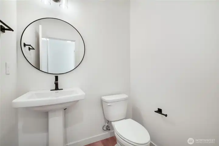 Powder room on main level