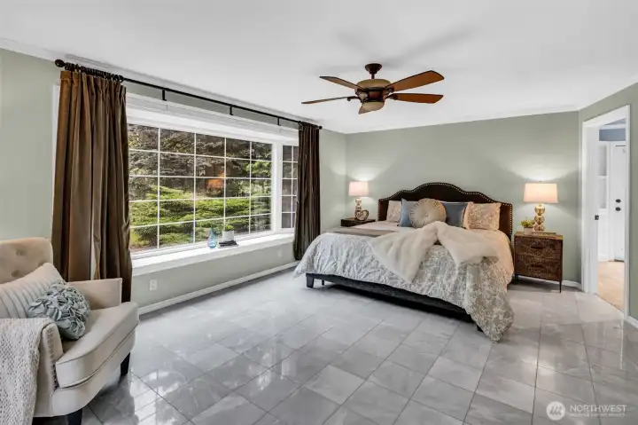 Main floor primary suite