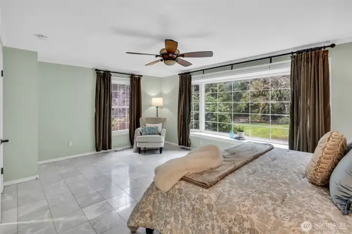 Luxurious marble floors