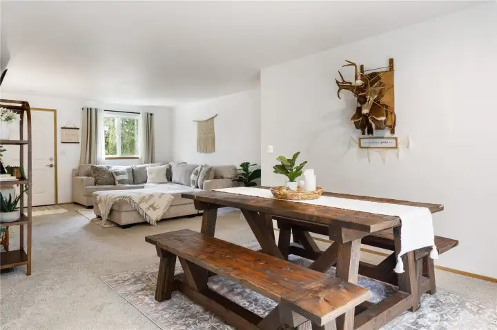 View of dining room.