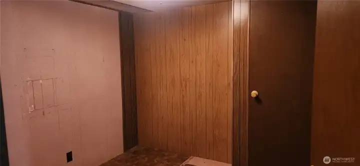 Small bedroom would make a good office or hobby room. False wall be removed to expose window behind it. There is a closet plus direct access to the Jack-and-Jill .75 BA.