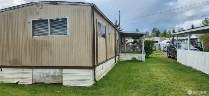 View of the back of the home