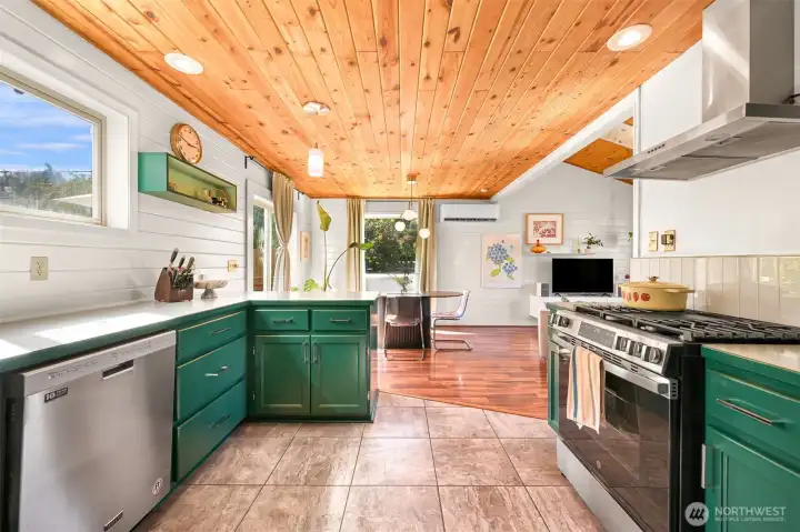 Your kitchen is huge!