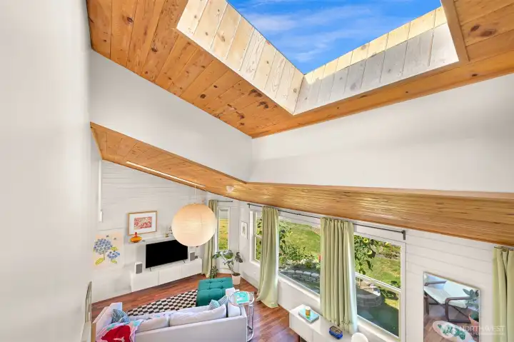 Look back onto your home before you head upstairs