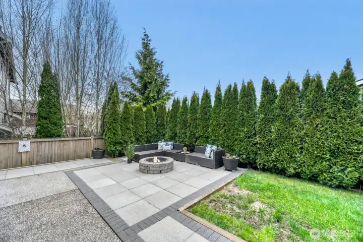 Extended Patio with Very Private Back Yard Extended Patio with Very Private Back Yard