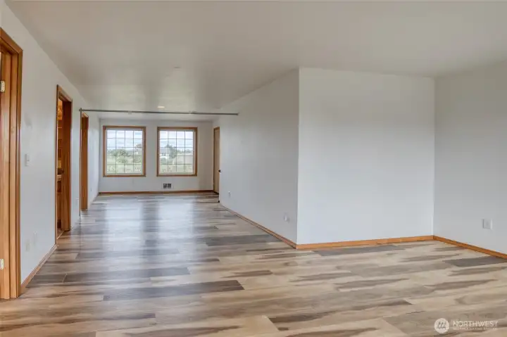 Second story of the home has a second large family room area.