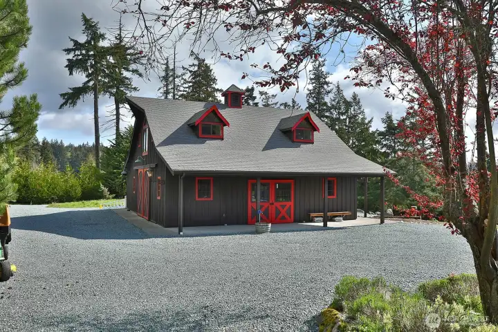 Separate driveway access on the property