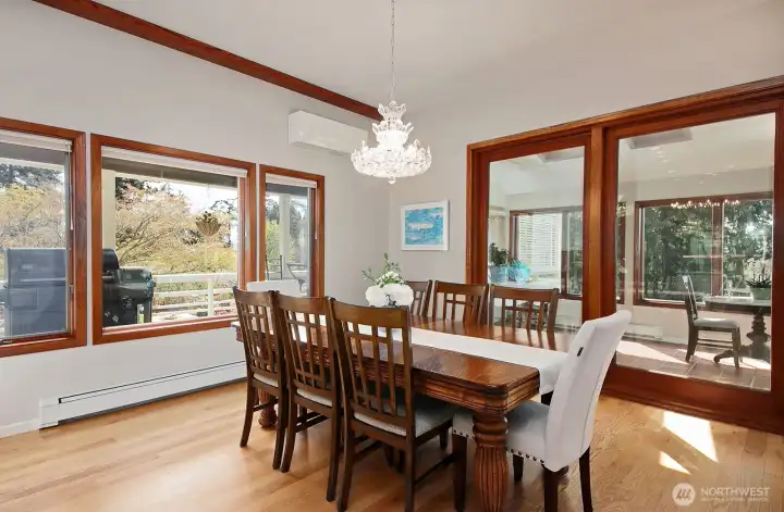 Sunroom off the dining room.