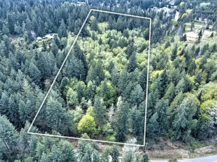 Arial picture of land.