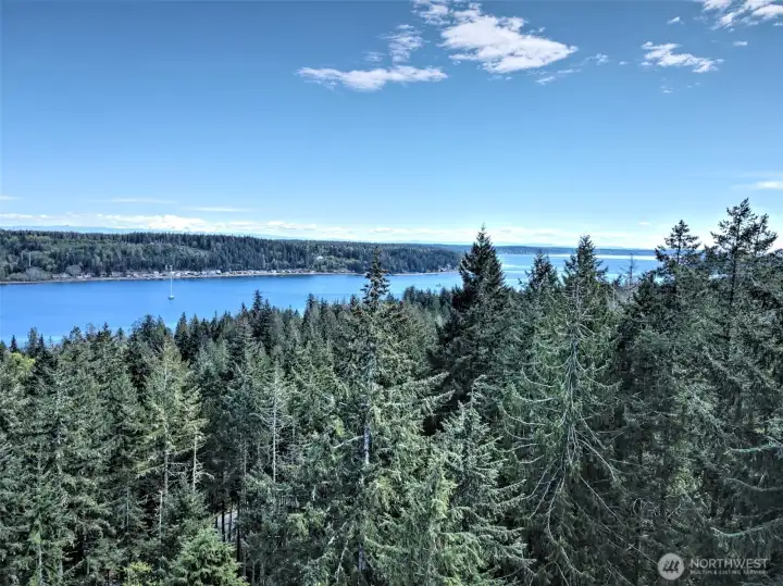 Drone shot overhead.