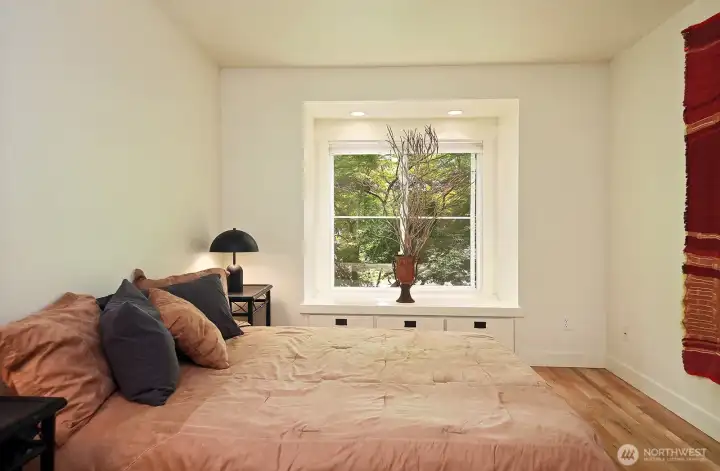 Main floor bedroom offers a peaceful place to recharge.