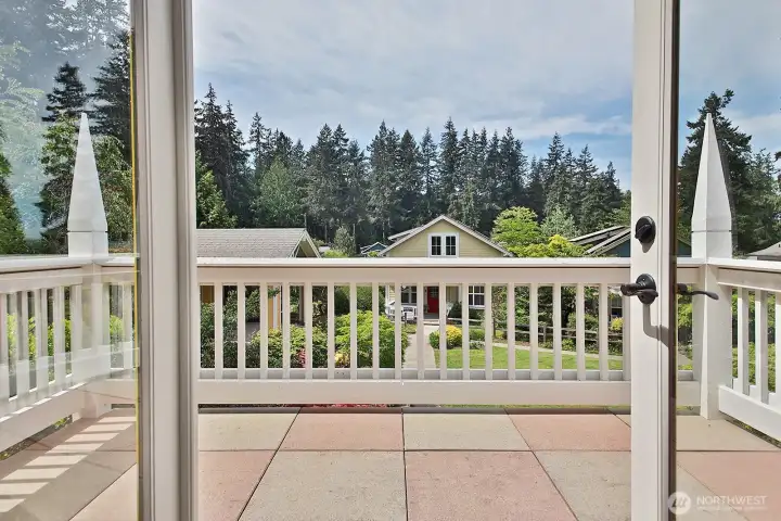 Wake each morning to tranquil garden views.