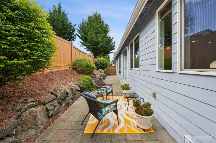 Low maintenance back yard is ideal for the busiest person or even the person that  doesn't want the added stress.