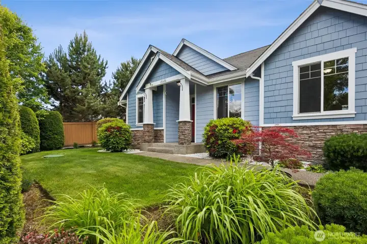 You'll stay cool with A/C in this home and the grass will stay green with in ground sprinklers.