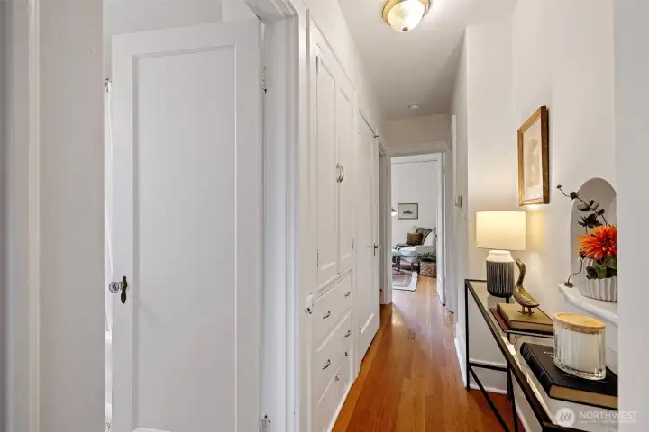 Built-in shelving