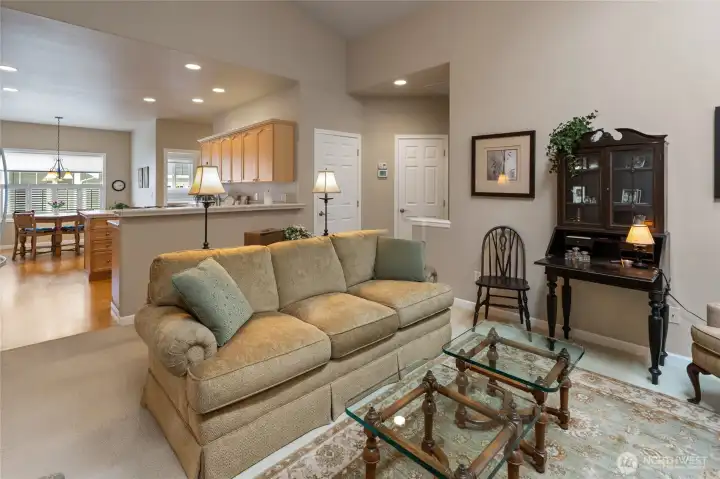 Large living area allows for many furniture layouts.