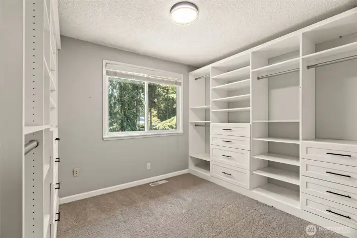Bedroom converted into walk-in closet Bedroom converted into walk-in closet
