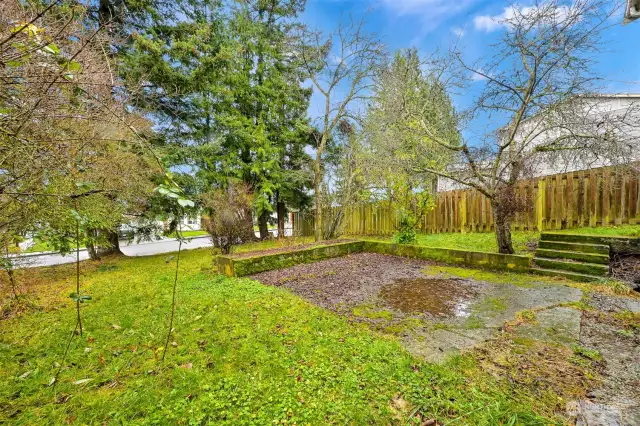 Patio off bonus room.