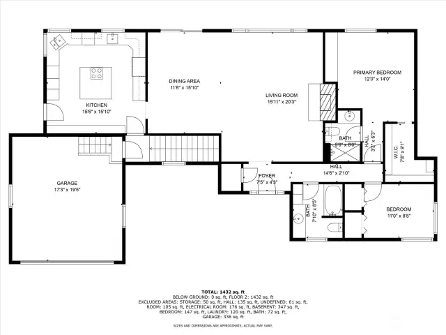 Main level floor plan