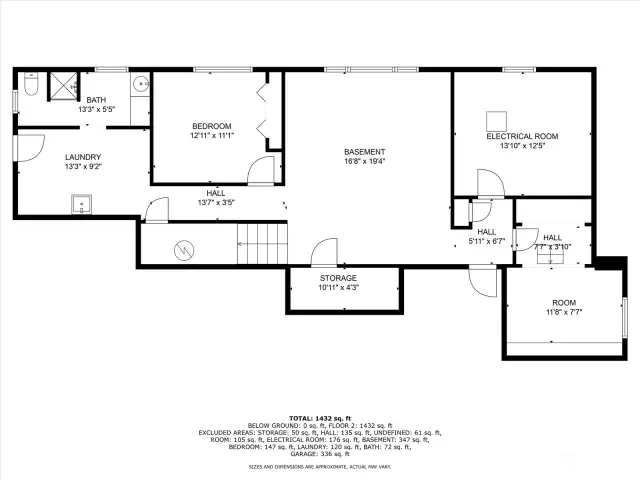 lower level floor plan