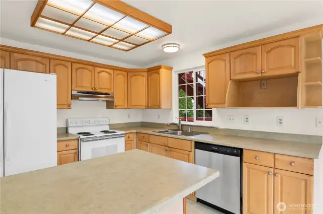 Plenty of cabinet and counter space!