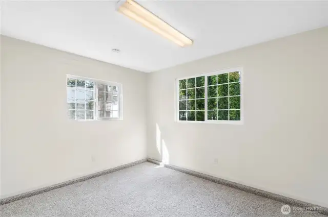 Bonus room downstairs. Fresh paint and new carpet.