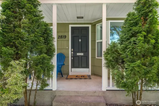 Covered front porch