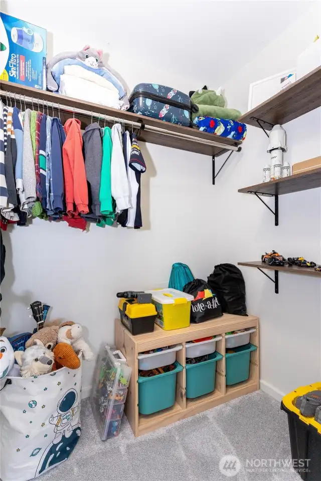 This one comes with a walk in closet as well