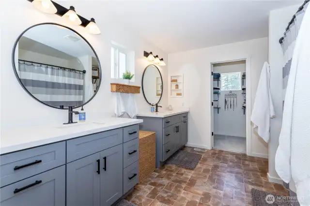 en-suite primary bathroom with updates