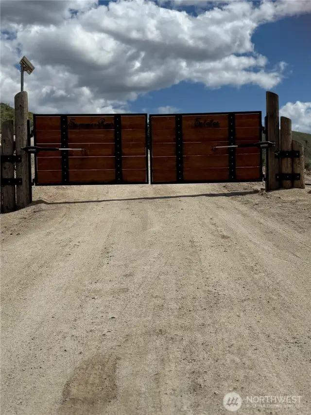 Welcome to Summer Run Estates...the mailbox on the left of the gate, is the key box for the code.