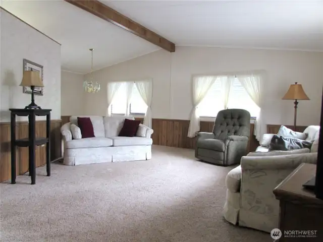 Lots of natural lighting, West facing Living room windows, Furniture can stay with home.