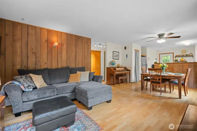 Warm and inviting open layout.