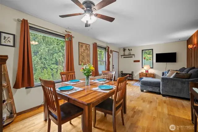 Enjoy the view from your dining room table.