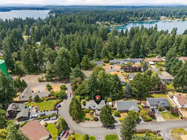 The home is located close to both Gravelly and American Lakes.
