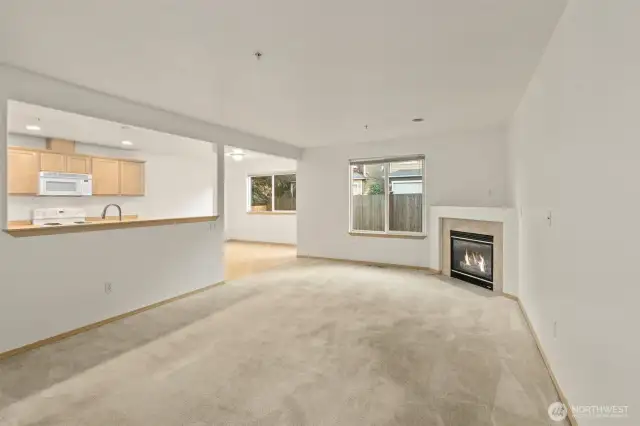 Easy access to fully fenced back patio.