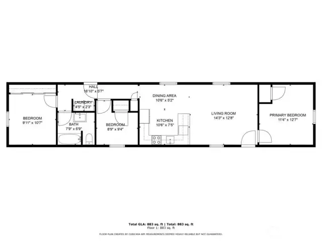 This floorplan shows how well the space is appointed, there is no wasted space, all of it is perfectly laid out and a fantastic opportunity for someone!