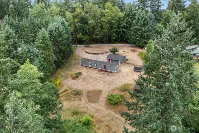 1.24 acres in a very quiet location, avoid the Roy to Yelm traffic with plenty of backroad options.