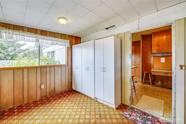 Kitchen entrance off the rear porch.