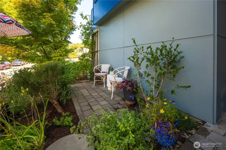 Sitting area in the garden