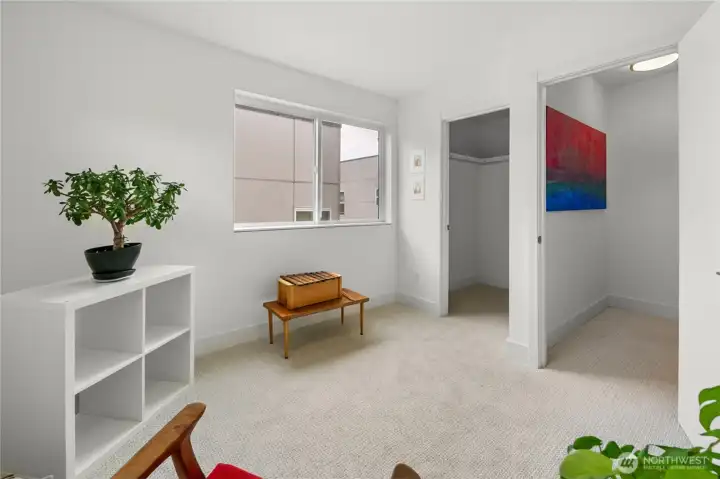 With walk-in closet