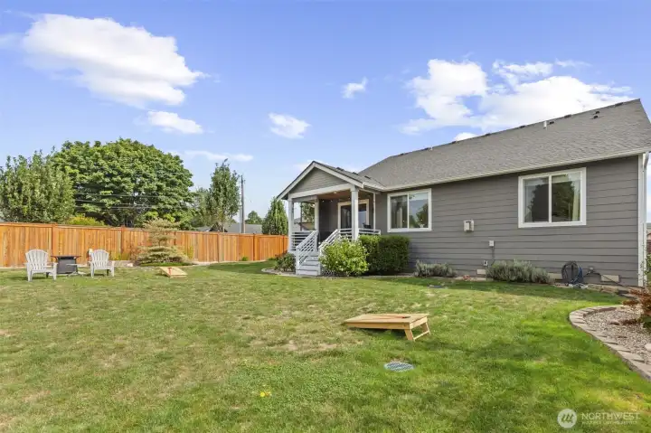 Backyard with room to plan