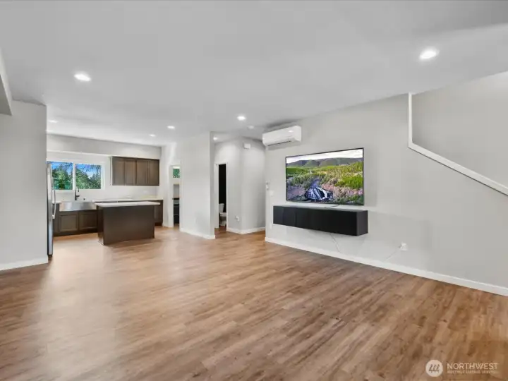 Spacious second floor living area