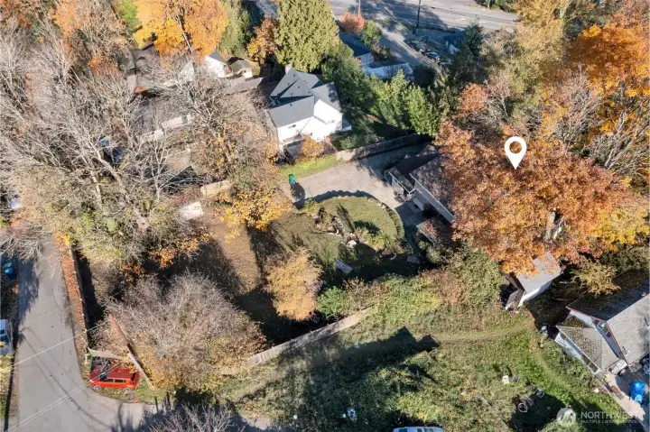 Aerial View of the 18,900 sq ft property.